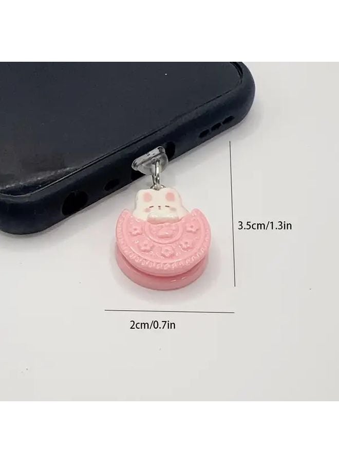 Sushi Puppy DIY Resin Cartoon Cookie Animal Phone Dust Plug For Iphone 5 14 Pro Max - Image 2